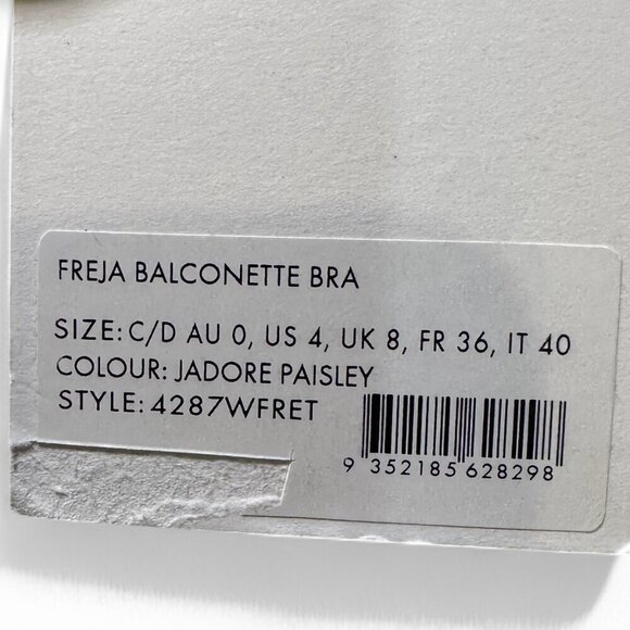 Zimmermann Strapless Freja Balconette Bikini Top US 2-4 C/D Jadore Paisley NWT - Picture 7 of 7